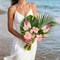 Pink Fake Tulips & Anthurium Combo – Real Touch PU Faux Flowers for Vase, Wedding, Bridal Bouquet, Home Table Centerpieces, Spring & Easter Decor